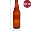 Butelka na piwo 0,5 L - zgrzewka 8 szt. - 4 ['butelki piwowarskie', ' butelki na kapsel', ' butelki do cydru', ' butelki do piwa', ' butelki 0', '5 L', ' butelki 500 ml']