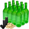 Butelka na wino 0,75L z korkami i kapturkami - 12 szt. - 2 ['butelki do wina', ' zestaw butelek', ' butelki 12 szt.', ' butelki z korkami', ' butelki winiarskie', ' kapturki termokurczliwe', ' zestaw do wina', ' butelki 750 ml', ' karton butelek', ' domowe wino', ' korki z korka', ' pudełko na butelki']