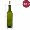 Butelka oliwkowa na wino 0,75 L - zgrzewka 8 szt. - 6 ['butelki', ' butelka', ' szklana butelka', ' butelki wina', ' butelka wina', ' butelka wina pusta', ' szklana butelka wina', ' korek butelki wina', ' puste butelki', ' zielone butelki', ' butelka zielona']