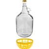 Gąsior Dama 5 L - koszyk plastik, z zakrętką - 2 ['Gąsior', ' butla', ' baniak', ' do wina', ' do nalewki', ' do soków', ' do fermentacji', ' do przechowywania płynów', ' do alkoholu', ' do miodu pitnego']