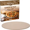 Kamień do pizzy okrągły, wykonany z kordierytu, średnica 33 cm - 7 ['do pieczenia pizzy', ' kamień do pizzy ceramiczny', ' kamień do pizzy z ceramiki', ' włoska pizza', ' do pieczenia chleba', ' na prezent', ' okrągły kamień do pizzy']