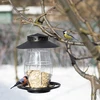 Karmnik dla ptaków - plastikowy, czarny 21x21x27 cm - 8 ['karmnik', ' karmnik dla ptaków', ' dokarmianie ptaków zimą', ' karmienie ptaków']