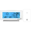Stacja pogodowa RCC, DCF – elektroniczna, bezprzewodowa, podświetlana czujnik, biała - 3 ['stacja pogodowa', ' domowa stacja pogodowa', ' temperatura', ' temperatura otoczenia', ' kontrola temperatury', ' termometr elektroniczny', ' termometr z czujnikiem', ' termometr wewnętrzny', ' termometr zewnętrzny', ' termometr na zewnątrz', ' stacja pogodowa']