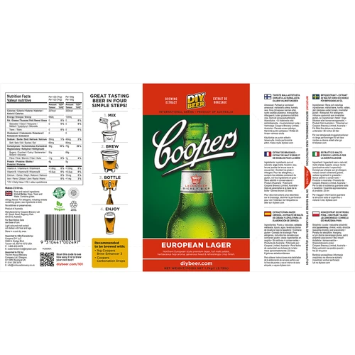 Brewkit Coopers European Lager - 5 ['lager', ' jasne', ' jasny lager', ' piwo', ' brewkit']