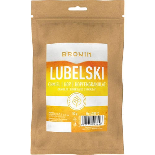 Chmiel Lubelski - granulat 50g  - 1 ['chmielenie piwa', ' chmiel do piwa', ' chmiel alfa kwasy', ' piwo', ' domowe piwo', ' robię piwo', ' jak zrobić piwo', ' jaki chmiel do piwa', ' jaki chmiel wybrać', ' chmiel w granulacie', ' granulat chmielowy', ' chmiel lubelski']