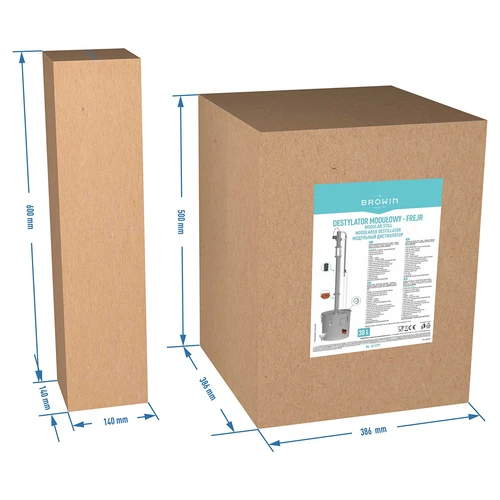 Destylator modułowy 30 L Frejr - elektryczny - 22 ['zestaw do destylacji', ' destylator stal nierdzewna', ' destylator elektryczny', ' aparat destylacyjny', ' destylator do wody', ' woda destylowana', ' sprężynki pryzmatyczne', ' destylator browin', ' destylatory alkoholowe', ' wziernik destylacyjny', ' latarka destylacyjna', ' refluks- shutgun', ' chłodnica Libiega', ' chłodnica Libiga']