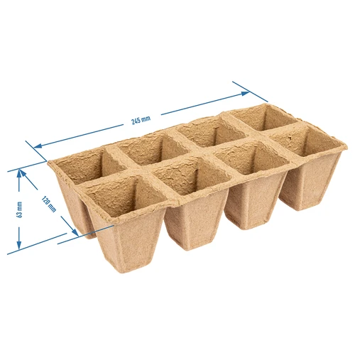 Doniczki papierowe 6 x 6 x 6, zestaw 5 szt. - 4 ['papierowe doniczki', ' papierowa doniczka', ' doniczka do rozsadów', ' doniczka do ziół', ' doniczka na zioła', ' osłonka z masy papierowej', ' osłonka papierowa', ' doniczki na sadzonki', ' papierowe doniczki do rozsady', ' doniczka do nasion', ' doniczka na nasiona.']