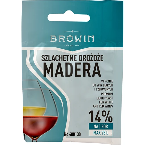 Drożdże winiarskie Madera, 20 ml  - 1 ['drożdże madera', ' drożdże winne', ' drożdże do wina', ' drożdże winiarskie w płynie', ' drożdże w płynie', ' drożdże w płynie do wina', ' drożdże do wina czerwonego', ' drożdże do wina białego']