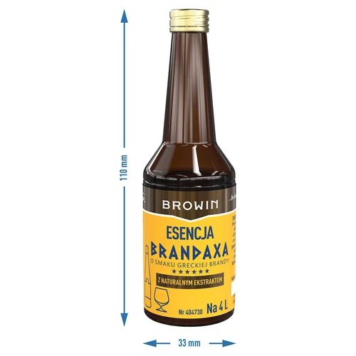 Esencja Brandaxa o smaku greckiej brandy, 40 ml - 7 ['zaprawka do alkoholu', ' esencja do bimbru', ' metaxa', ' esencja browin', ' aromat do alkoholu', ' esencje', ' grecka brandy', ' zaprawka do brandy']