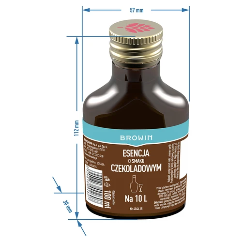 Esencja o smaku czekoladowym 100 ml na 10 L - 5 ['zaprawka do alkoholu', ' aromat', ' esencja do alkoholu', ' domowy trunek', ' zaprawka smakowa', ' esencja smakowa', ' zaprawki do alkoholu', ' likier czekoladowy', ' zaprawka czekoladowa', ' zaprawka 250 ml', ' esencja 250 ml', ' esencje do bimbru']