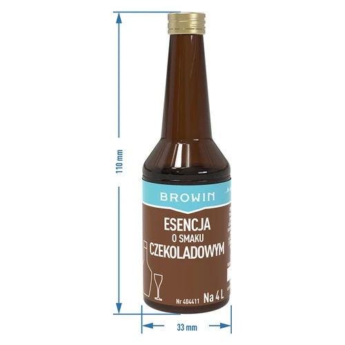 Esencja o smaku czekoladowym na 4 L - 40 ml - 8 ['zaprawka do alkoholu', ' aromat', ' likier czekoladowy', ' esencja do alkoholu', ' domowy trunek', ' zaprawka smakowa', ' esencja smakowa', ' zaprawki do alkoholu', ' likier czekoladowy', ' zaprawka czekoladowa', ' aromat chocolate', ' esencje do bimbru']