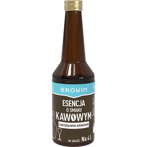 Esencja o smaku kawowym z naturalnymi aromatami na 4 L - 40 ml  - 1 ['zaprawka do alkoholu', ' aromat do alkoholu', ' do wódki', ' alkohole domowe', ' aromat kawowy', ' kawa', ' esencja kawowa', ' zaprawka kawowa', ' zaprawka Kaffelikor', ' esencja kawa', ' esencje do bimbru', ' naturalny aromat', ' naturalne aromaty']