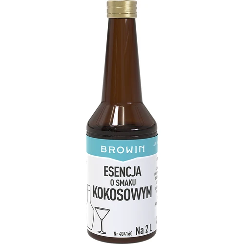 Esencja o smaku kokosowym na 2 L - 40 ml  - 1 ['zaprawka do alkoholu', ' do wódki aromat', ' do alkoholu', ' esencja smakowa do alkoholu', ' esencja smakowa do wódki', ' zaprawka kokosowa', ' esencja kokosowa', ' esencja smakowa kokos', ' esencje do bimbru', ' esencja gold']