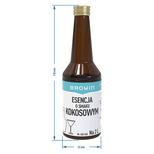 Esencja o smaku kokosowym na 2 L - 40 ml - 7 ['zaprawka do alkoholu', ' do wódki aromat', ' do alkoholu', ' esencja smakowa do alkoholu', ' esencja smakowa do wódki', ' zaprawka kokosowa', ' esencja kokosowa', ' esencja smakowa kokos', ' esencje do bimbru', ' esencja gold']