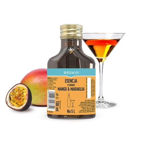 Esencja o smaku mango & marakuja na 5 L, 100 ml - 3 ['zaprawka do alkoholu', ' do wódki aromat', ' do alkoholu', ' esencja smakowa do alkoholu', ' esencja smakowa do wódki', ' jak zrobić lemoniadę', ' zaprawka mango-marakuja', ' esencja mango', ' esencja marakuja', ' aromat passion fruit', ' esencja do bimbru', ' esencje do bimbru']