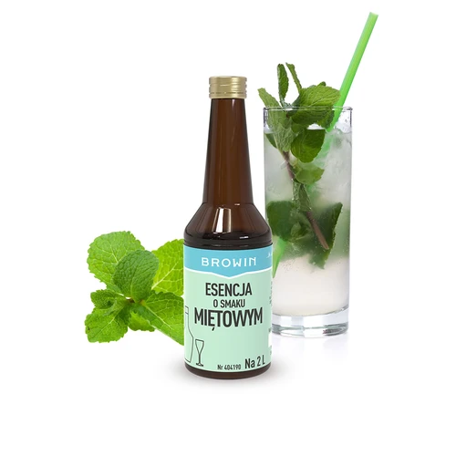 Esencja o smaku miętowym na 2 L - 40ml - 6 ['zaprawka do alkoholu', ' do wódki aromat', ' do alkoholu', ' esencja smakowa do alkoholu', ' esencja smakowa do wódki', ' esencja mięta', ' zaprawka miętowa', ' esencja miętowa', ' zaprawka mięta', ' esencja smakowa mięta', ' esencja smakowa miętowa', ' wódka miętówka', ' esencje do bimbru', ' esencja gold']