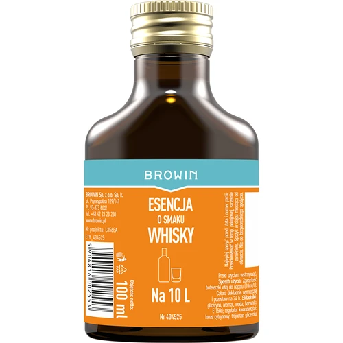 Esencja o smaku whisky na 10 L - 100 ml  - 1 ['zaprawka do alkoholu', ' aromat', ' esencja do alkoholu', ' zaprawka smakowa', ' esencja smakowa', ' zaprawki do alkoholu', ' zaprawka o smaku whisky', ' zaprawka whisky', ' zaprawka whiskey', ' esencja whiskey', ' esencja 250 ml', ' zaprawka 250 ml', ' whiskey grants', ' esencje do bimbru']