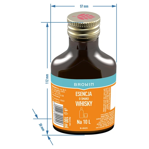 Esencja o smaku whisky na 10 L - 100 ml - 5 ['zaprawka do alkoholu', ' aromat', ' esencja do alkoholu', ' zaprawka smakowa', ' esencja smakowa', ' zaprawki do alkoholu', ' zaprawka o smaku whisky', ' zaprawka whisky', ' zaprawka whiskey', ' esencja whiskey', ' esencja 250 ml', ' zaprawka 250 ml', ' whiskey grants', ' esencje do bimbru']