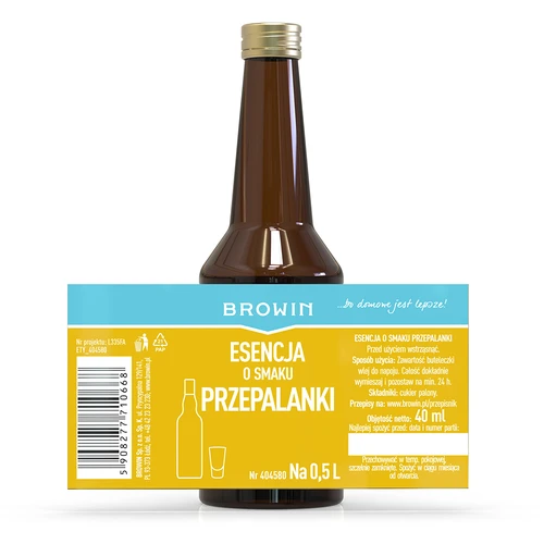 Esencja smakowa - przepalanka na 0,5 L - 40 ml - 5 ['zaprawka do alkoholu', ' do wódki aromat', ' do alkoholu', ' zaprawka', ' esencja smakowa', ' esencja do alkoholi', ' zaprawka do wódki', ' przepalanka', ' karmelowa wódka', ' aromat caramel', ' karmel', ' cukier palony', ' esencje do bimbru']