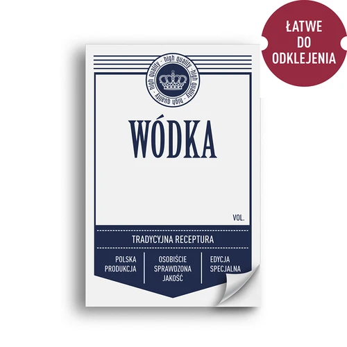 Etykiety samoprzylepne 60x90 mm na butelki, wódkę, białe, 20 szt. - 2 ['etykiety na alkohol białe', ' etykiety klasyczne', ' etykiety na alkohol hand made', ' etykieta samoprzylepna', ' etykieta przylepiania', ' etykieta papierowa', ' etykieta na butelki', ' etykieta na szkło']