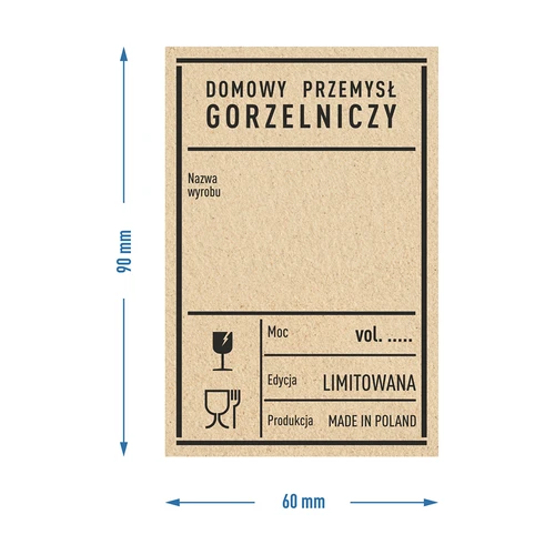 Etykiety samoprzylepne 60x90 mm na butelki, wódkę, PRL, 20 szt. - 4 ['etykiety PRL', ' etykieta samoprzylepna', ' etykieta przylepiania', ' etykieta papierowa', ' etykieta na butelki', ' etykieta na szkło', ' vintage']