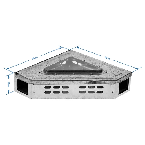 Narożna żywołapka na myszy - 4 ['pułapka na gryzonie', ' żywołapka na gryzonie', ' humanitarna metoda zwalczania gryzoni', ' ekologiczna pułapka na gryzonie', ' bezkrwawa metoda zwalczania gryzoni', ' bezpieczna pułapka na gryzonie', ' pułapka na myszy i szczury', ' zwalczanie szkodników bez trucizn', ' pułapka na szkodliwe gryzonie', ' pułapka na gryzonie do użytku domowego i ogrodowego', ' narożna pułapka na myszy', ' metalowa łapka na myszy', ' metalowa żywołapka']