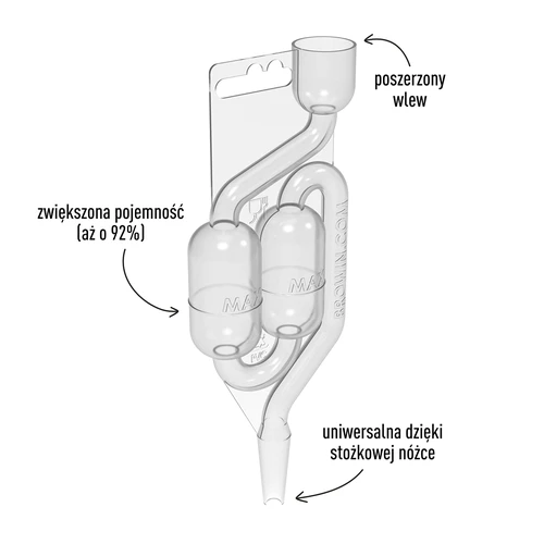 Rurka fermentacyjna plastikowa MAXI-v2 - 3 ['rurka fermentacyjna', ' rurka fermentacyjna nietłukąca', ' rurka fermentacyjna duża', ' najlepsza rurka fermentacyjna', ' fermentacja', ' rurka fermentacyjna ile wody', ' ile wody do rurki fermentacyjnej', ' rurka fermentacyjna cicha', ' rurka fermentacyjna jak zrobić', ' rurka fermentacyjna castorama', ' korek z rurką fermentacyjną', ' rurka fermentacyjna do wina', ' rurka fermentacyjna gdzie kupić', ' dlaczego woda w rurce fermentacyjnej cofa się', ' nastaw', ' zabezpieczenie nastawu', ' wino domowe', ' rurka do kiszenia', ' kiszenie']