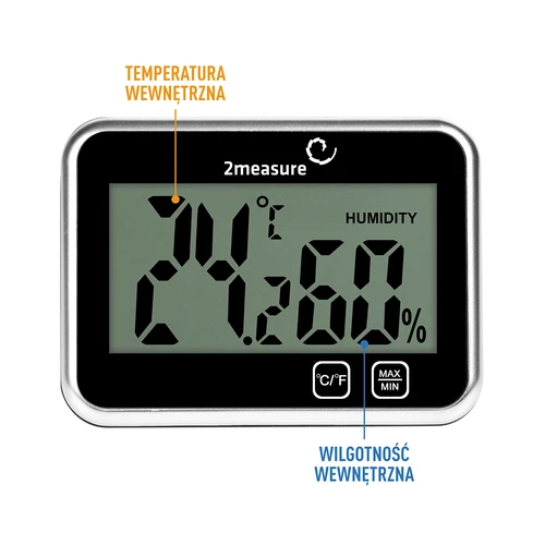 Stacja pogodowa – elektroniczna, bezprzewodowa, czarna - 5 ['stacja pogodowa', ' domowa stacja pogodowa', ' temperatura', ' temperatura otoczenia', ' kontrola temperatury', ' termometr elektroniczny', ' termometr wewnętrzny', ' wilgotnościomierz', ' termometr z higrometrem', ' termometr z wilgotnościomierzem', ' wilgotnościomierz powietrza', ' stacja pogodowa']