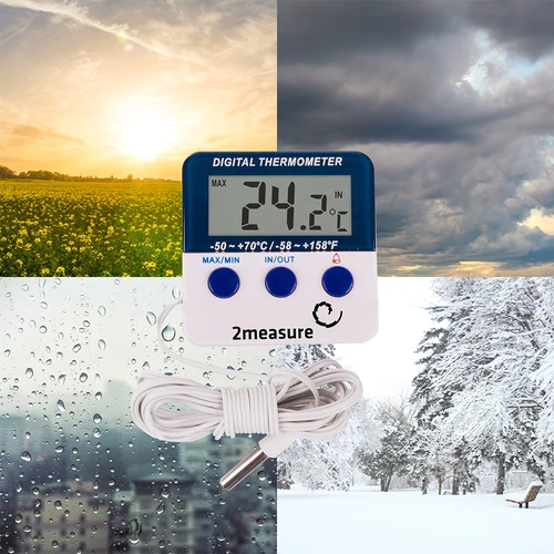 Stacja pogodowa – elektroniczna, sonda, biała - 10 ['stacja pogodowa', ' domowa stacja pogodowa', ' temperatura', ' temperatura otoczenia', ' kontrola temperatury', ' termometr elektroniczny', ' termometr wewnętrzny', ' termometr zewnętrzny', ' termometr na zewnątrz', ' termometr z sondą', ' termometr elektroniczny z sondą', ' stacja pogodowa']