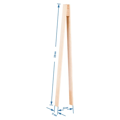 Szczypce drewniane, 22 cm - 2 ['szczypce kuchenne', ' szczypce do kapusty', ' szczypce do ogórków', ' kiszenie kapusty', ' kiszenie ogórków', ' szczypce do mięsa', ' szczypce do steków', ' szczypce do grilla', ' szczypce grillowe', ' akcesoria do grilla']