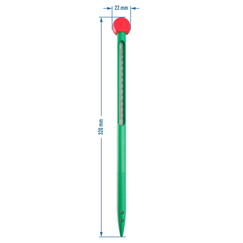 Termometr glebowy (0°C do +100°C) 32cm - 3 ['temperatura', ' temperatura gleby', ' termometr do mierzenia temperatury gleby termometr bezrtęciowy', ' termometr bez rtęci', ' uprawa roślin', ' hodowanie roślin', ' hodowla roślin']