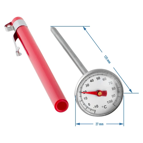 Termometr kuchenny (0°C do +100°C) 12,5cm - 2 ['temperatura', ' termometr kulinarny', ' termometr gastronomiczny', ' termometr do żywności', ' termometr do żywności z sondą', ' termometr do mięsa', ' termometr z sondą', ' termometr kuchenny z sondą', ' sonda do mięsa', ' termometr do pieczenia mięsa', ' termometr do gotowania']