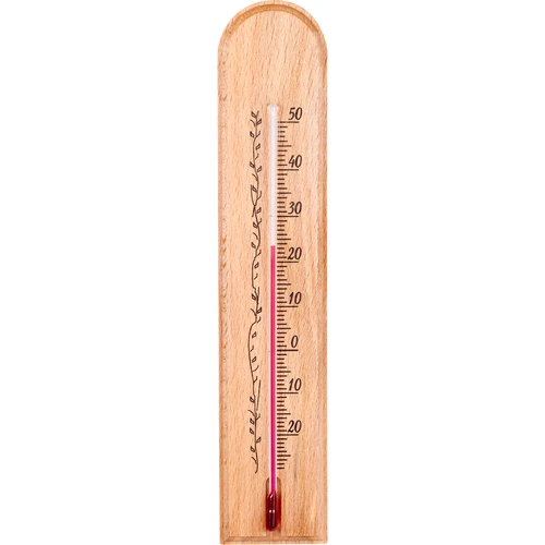 Termometr pokojowy ze wzorkiem (-20°C do +50°C) 20cm  - 1 ['termometr wewnętrzny', ' termometr pokojowy', ' termometr do wewnątrz', ' termometr domowy', ' termometr', ' termometr drewniany pokojowy', ' termometr czytelna skala', ' termometr ze wzmocnioną kapilarą']