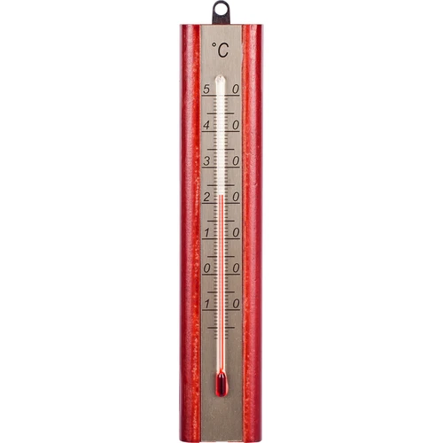 Termometr pokojowy ze złotą skalą (-40°C do +50°C) 16cm mix  - 1 ['termometr wewnętrzny', ' termometr pokojowy', ' termometr do wewnątrz', ' termometr domowy', ' termometr', ' termometr drewniany pokojowy', ' termometr czytelna skala', ' termometr złota skala']