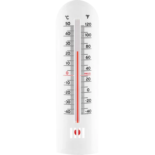 Termometr uniwersalny (-40°C do +50°C) 16cm  - 1 ['termometr bezrtęciowy', ' termometr uniwersalny', ' termometr z tworzywa', ' termometr czytelna skala', ' termometr z podwójną skalą', ' termometr do pomieszczeń o dużej wilgotności']