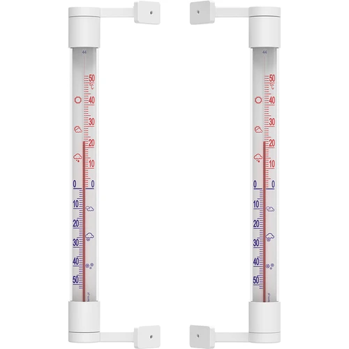 Termometr zewnętrzny biały (-50°C do +50°C) 22cm - 3 ['termometr zaokienny', ' jaka temperatura']