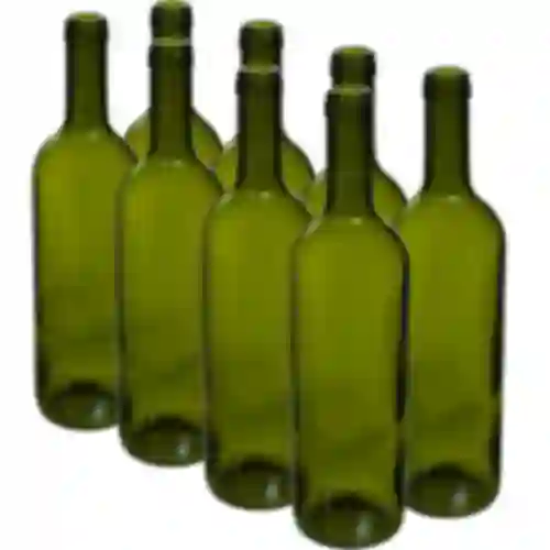 Butelka oliwkowa na wino 0,75 L - zgrzewka 8 szt.