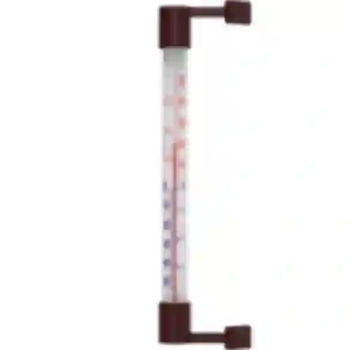Termometr zewnętrzny brązowy (-50°C do +50°C) 22cm