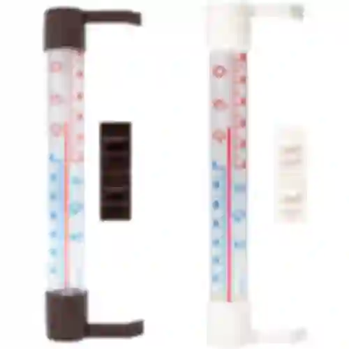 Termometr zewnętrzny z transparentną skalą (-70°C do +50°C) 23cm mix