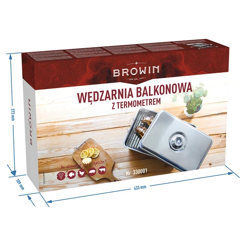 Wędzarnia balkonowa z termometrem - 6 ['wędzarka', ' wedzarka', ' wedzenie', ' wędzenie', ' wędzić', ' wedzić', ' wedzic', ' wędzonka', ' wędzonki', ' zwędzić', ' grill']