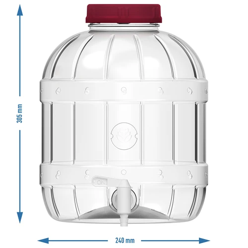 Wielofunkcyjny słoik z kranikiem 10 L - 8 ['słoik pet', ' słoik z tworzywa', ' plastikowy słoik', ' słoik wielofunkcyjny', ' nietłukący słoik', ' słoik z kranem', ' słoik z kranikiem', ' słoik na lemoniadę', ' słoik z zakrętką i korkiem']