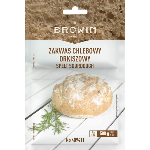 Zakwas chlebowy orkiszowy z drożdżami - 19 g  - 1 ['zostań w domu', ' jak zrobić chleb', ' przepis na chleb', ' chleb na zakwasie', ' pieczywo na zakwasie', ' chleb domowy', ' chleb orkiszowy', ' orkisz', ' zakwas do chleba', ' chleb na zakwasie i drożdżach', ' chleb bez wychodzenia z domu', ' chleb z chrupiącą skórką']