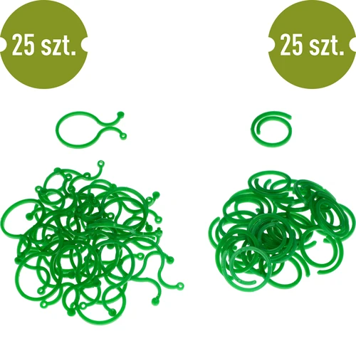 Zapinki plastikowe do spinania roślin, mix 50 szt. - 2 ['tabliczki do roślin', ' tabliczki do opisywania roślin', ' do opisywania roślin', ' tablice informacyjne do roślin', ' tablice do roślin']