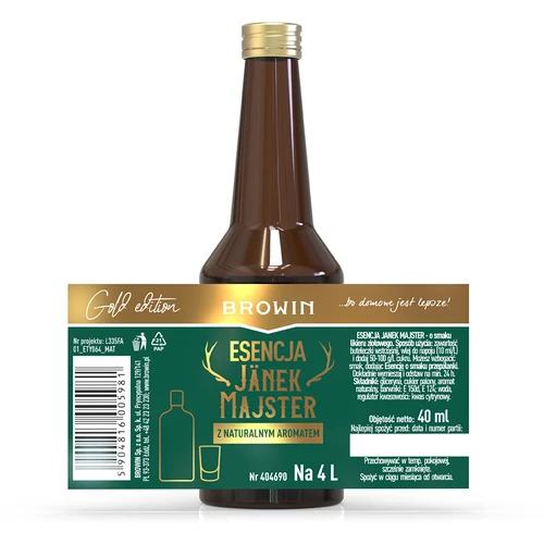 Zestaw esencji Jänek Majster 40 ml + Przepalanka 40 ml - 6 ['esencja do alkoholu', ' esencje do bimbru', ' zaprawka do wódki', ' Jägermeister', ' likier', ' esencja smaku', ' aromat do alkoholi', '']